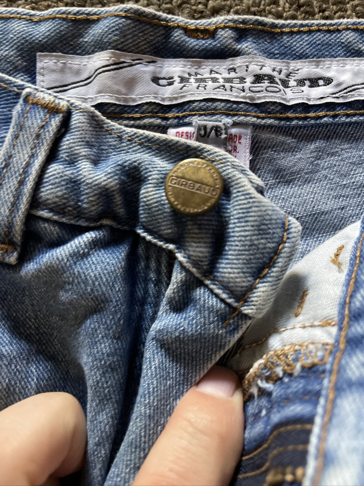 new old stock 1990 MARITHE FRANCOIS GIRBAUD Womens Jeans Size 5/6 Denim USA7