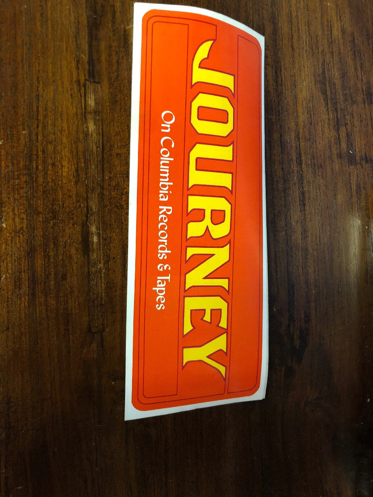 Journey Record Hype STICKER MEGA RARE PROMO ITEM VINTAGE 1970s era Steve Perry0