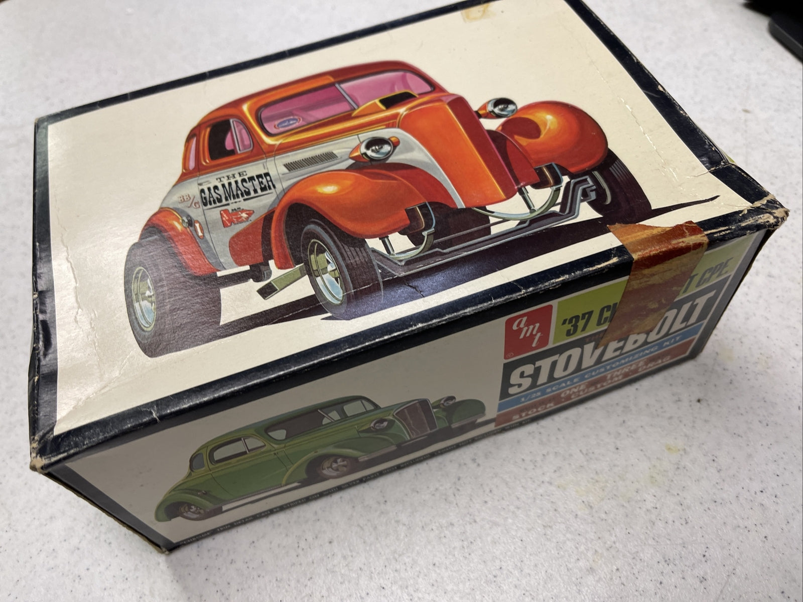 Original AMT 1937 Chevrolet Coupe Gas Master Model Kit4