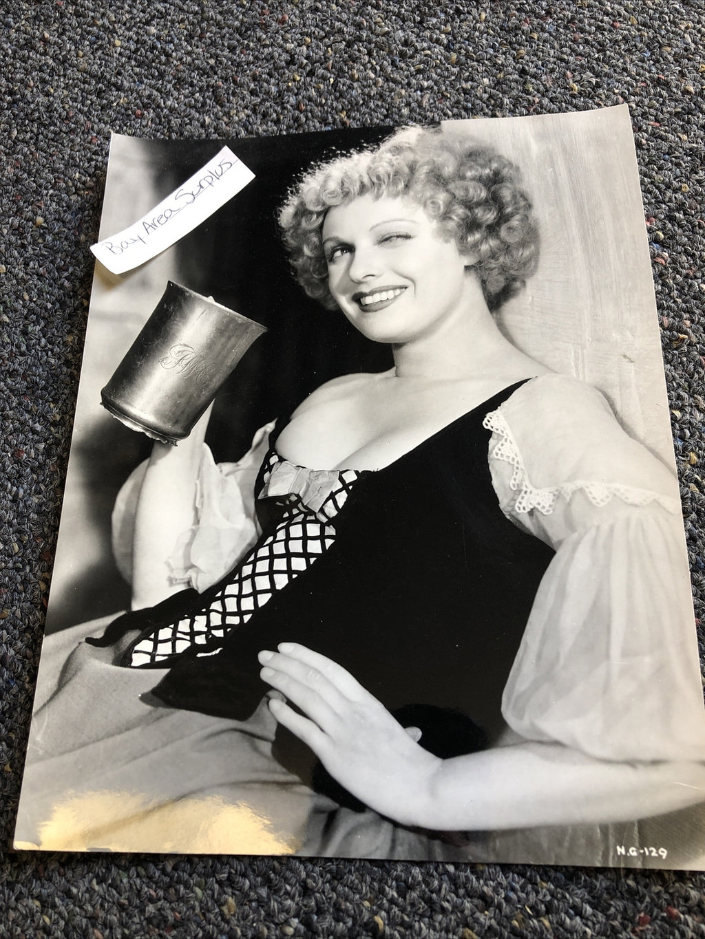 Rare Vintage Original Unpublished Photo Of ANN NEAGE 9.5”x7.5”0