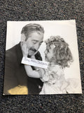 Rare Original Unpublished Early Photo Of Shirley Temple & Adolphe Menjou 7”x7”0