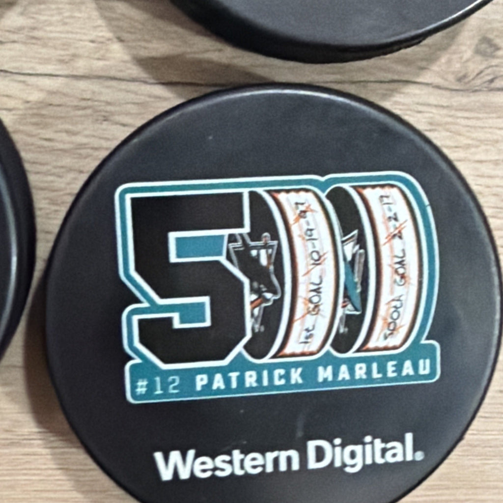 Lot Of 4 Patrick Marleau - Joe Thornton Hockey Puck - San Jose Sharks4