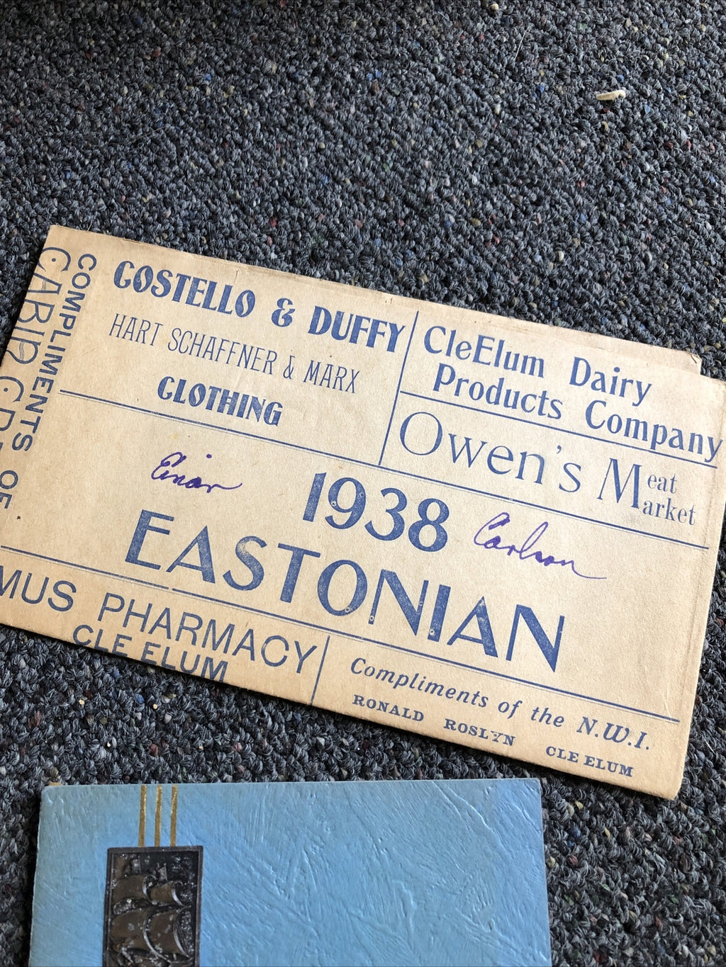 Rare 1938 Eastonian High School Yearbook With Original Photos3