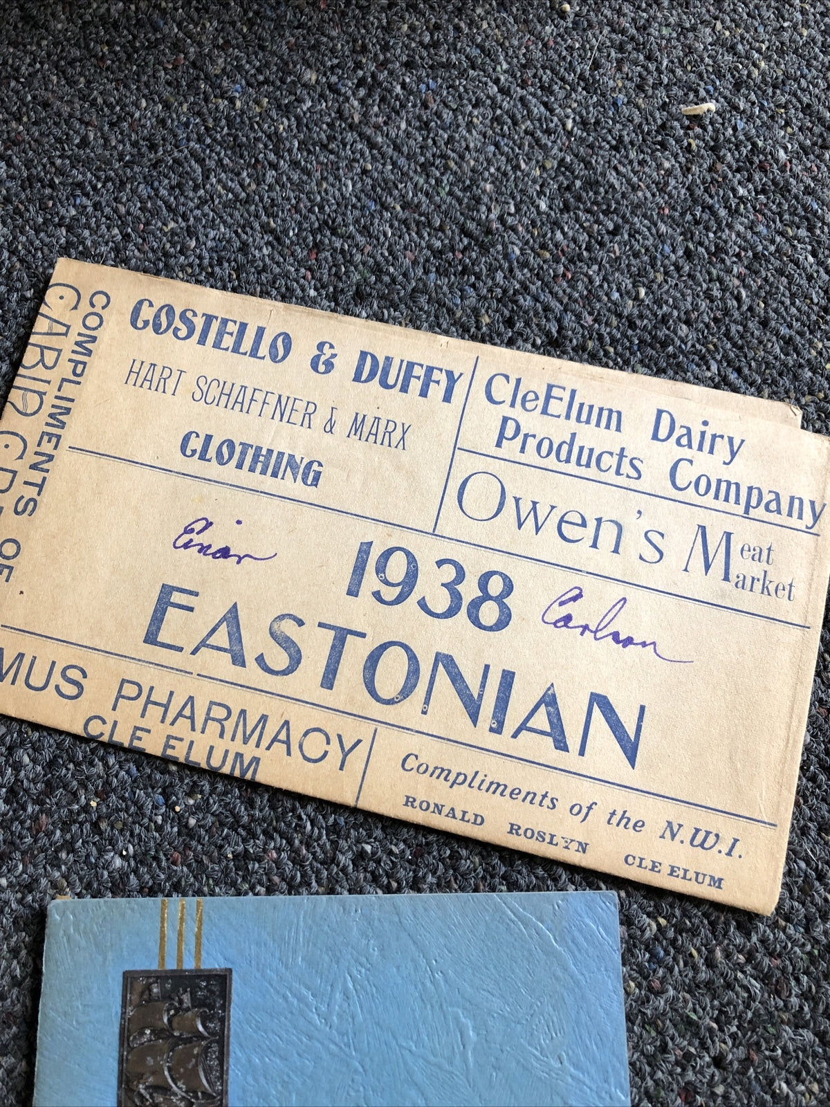 Rare 1938 Eastonian High School Yearbook With Original Photos3