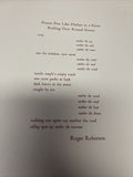 Vintage Roger Roberson 1970s  Poetry Broadside River Rolling Over Round Stones0