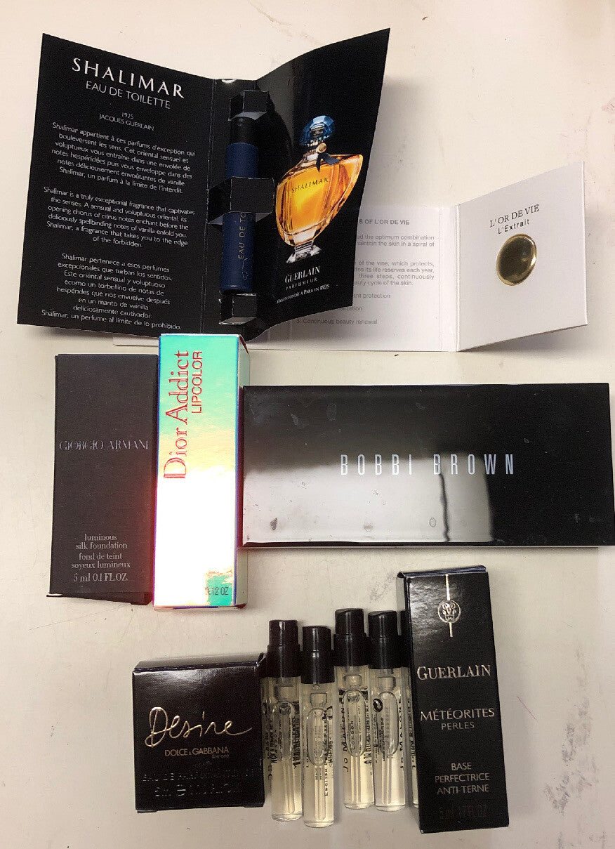 Lot 1.5ml Perfume D&G 5ml, Dior Bobbi Brown Giorgio Armani Guerlain See Details0