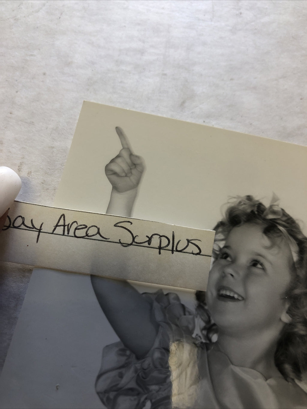 Rare Original Unpublished Early Photo Of Shirley Temple & Adolphe Menjou 7”x4.5”3