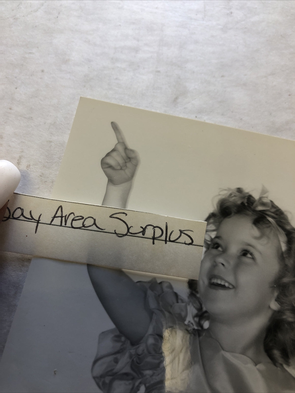 Rare Original Unpublished Early Photo Of Shirley Temple & Adolphe Menjou 7”x4.5”3