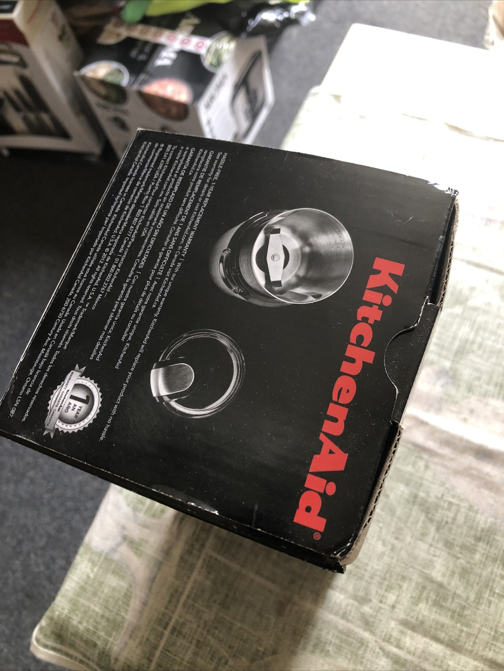 KitchenAid Blade Coffee Grinder Onyx Back New Open Box3