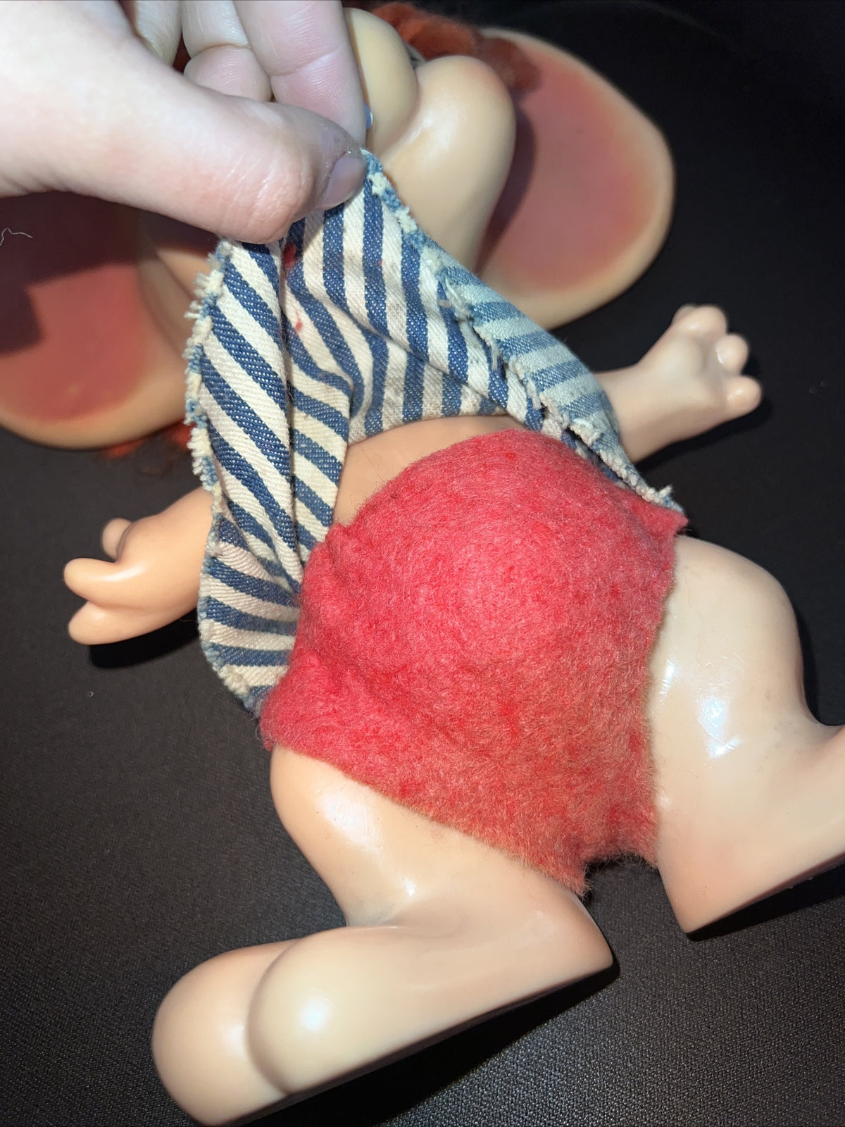 10” Vintage 1970 Roy Des Big Ear Mouse Topo Gigio Style Hillbilly Girl Bank4