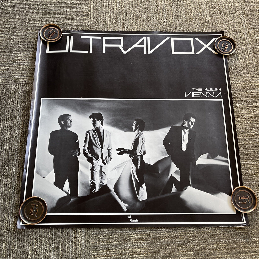 #168 1980 Ultravox Vienna Record Store Promo Poster 27” X 27”0