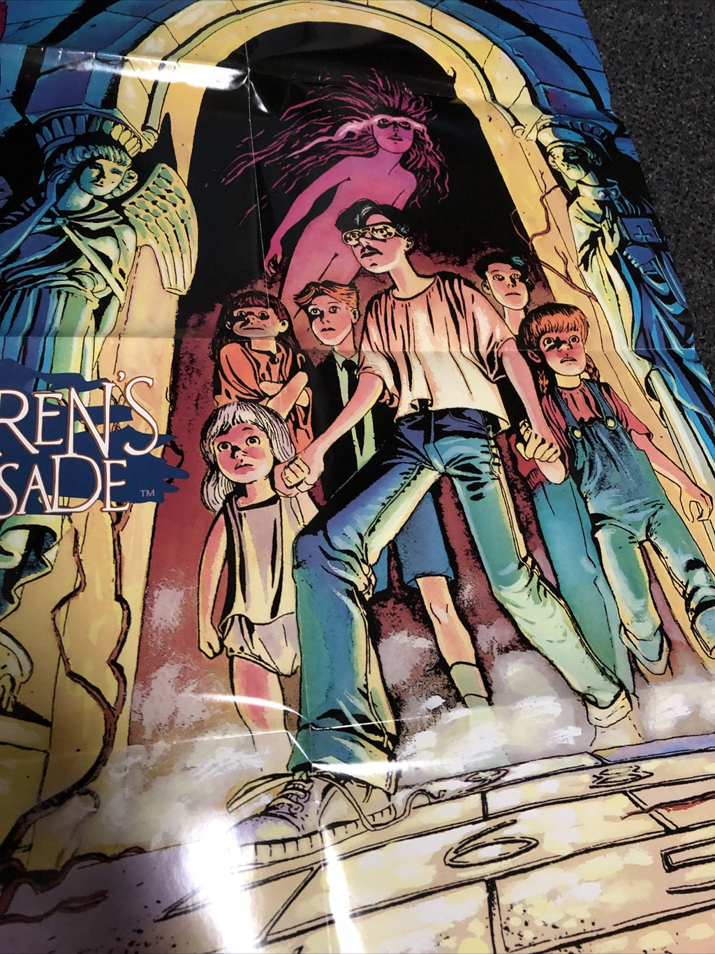 Vintage 1993 DC Comics/Vertigo The Children’s Crusade Poster 34”x22”5