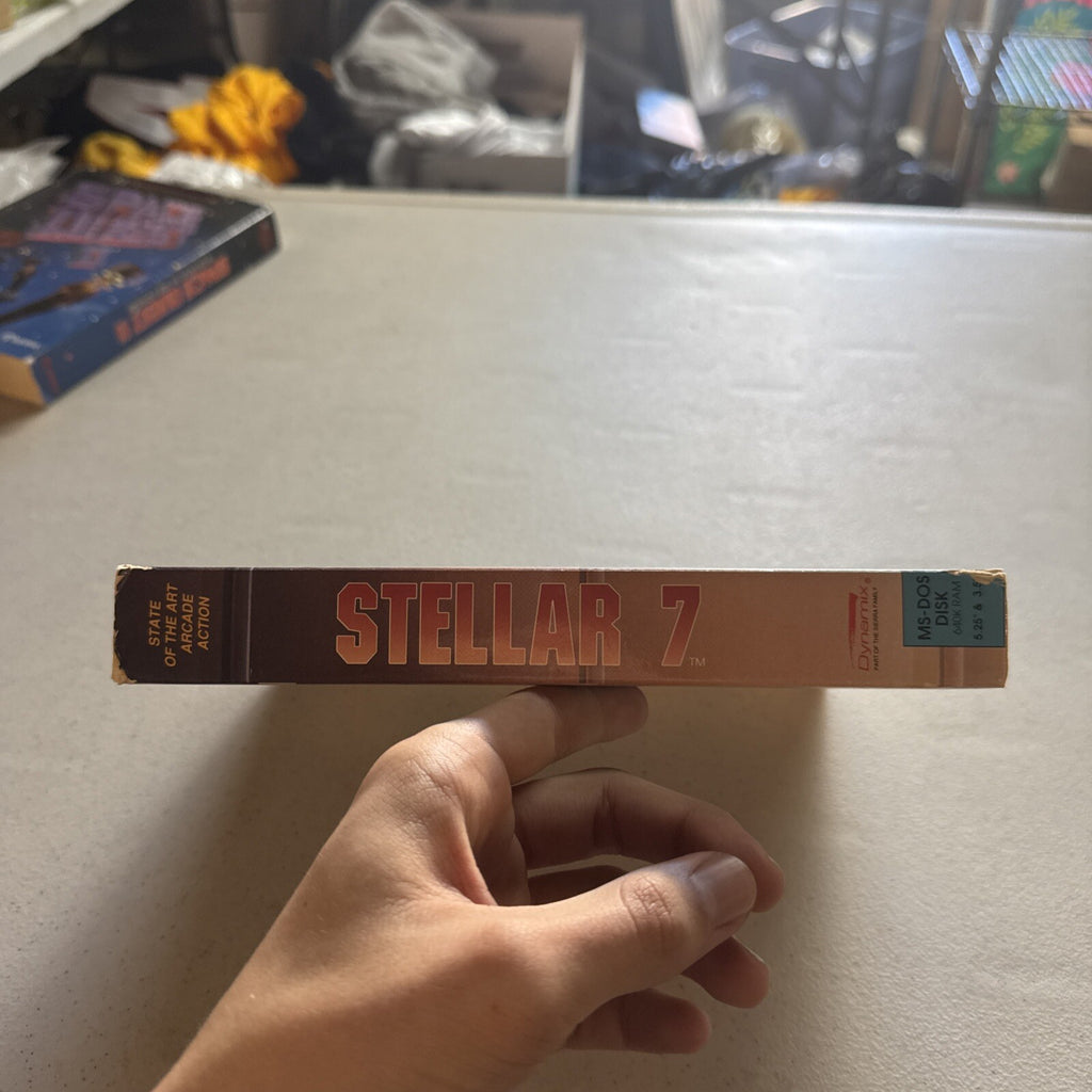 Stellar 7 Vintage 1990 IBM DOS Tandy Arcade Game Sierra Dynamix Big Box2