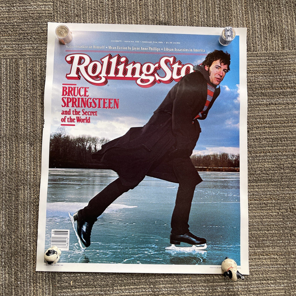 #197 1981 Rolling Stone Magazine 336 Bruce Springsteen Steely Dan Promo Poster0