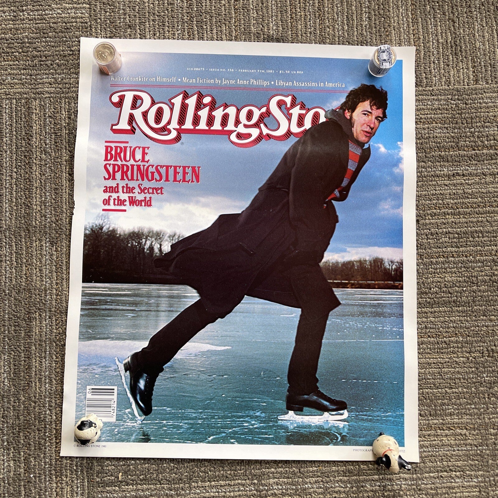 #197 1981 Rolling Stone Magazine 336 Bruce Springsteen Steely Dan Promo Poster0