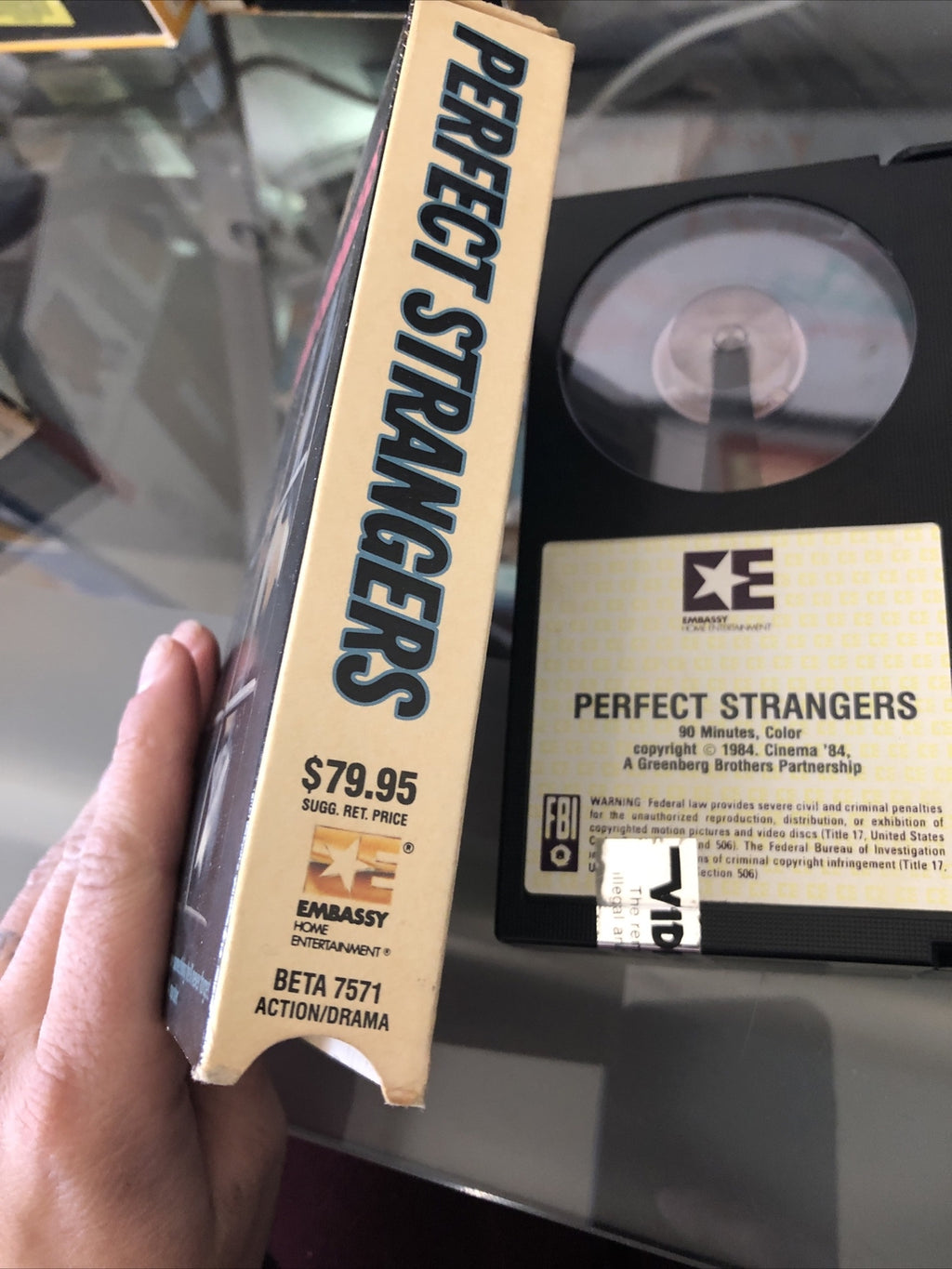 PERFECT STRANGERS BETA TAPE NOT VHS Rare Horror Erotic Thriller3