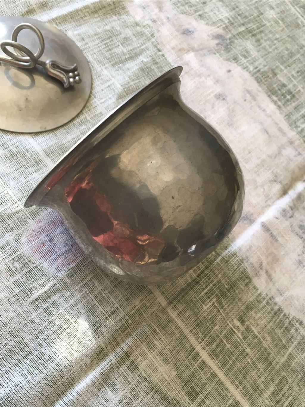 Vintage Hand Hammered Buenilum Pewter 3”x4”2