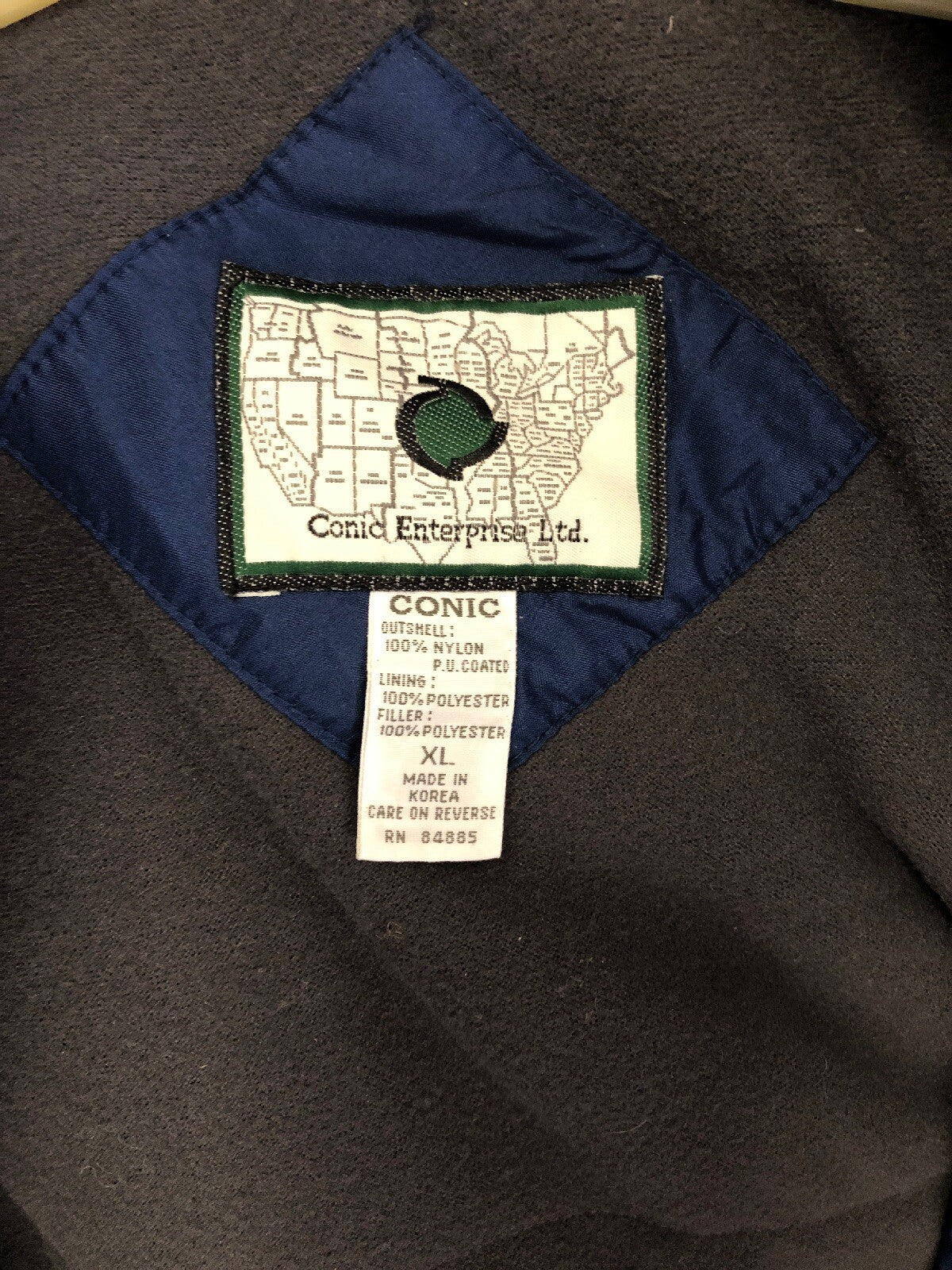 Conic Eco Tech Winter Coat Jacket XL Water resistant Arm Pocket Removable Hood4