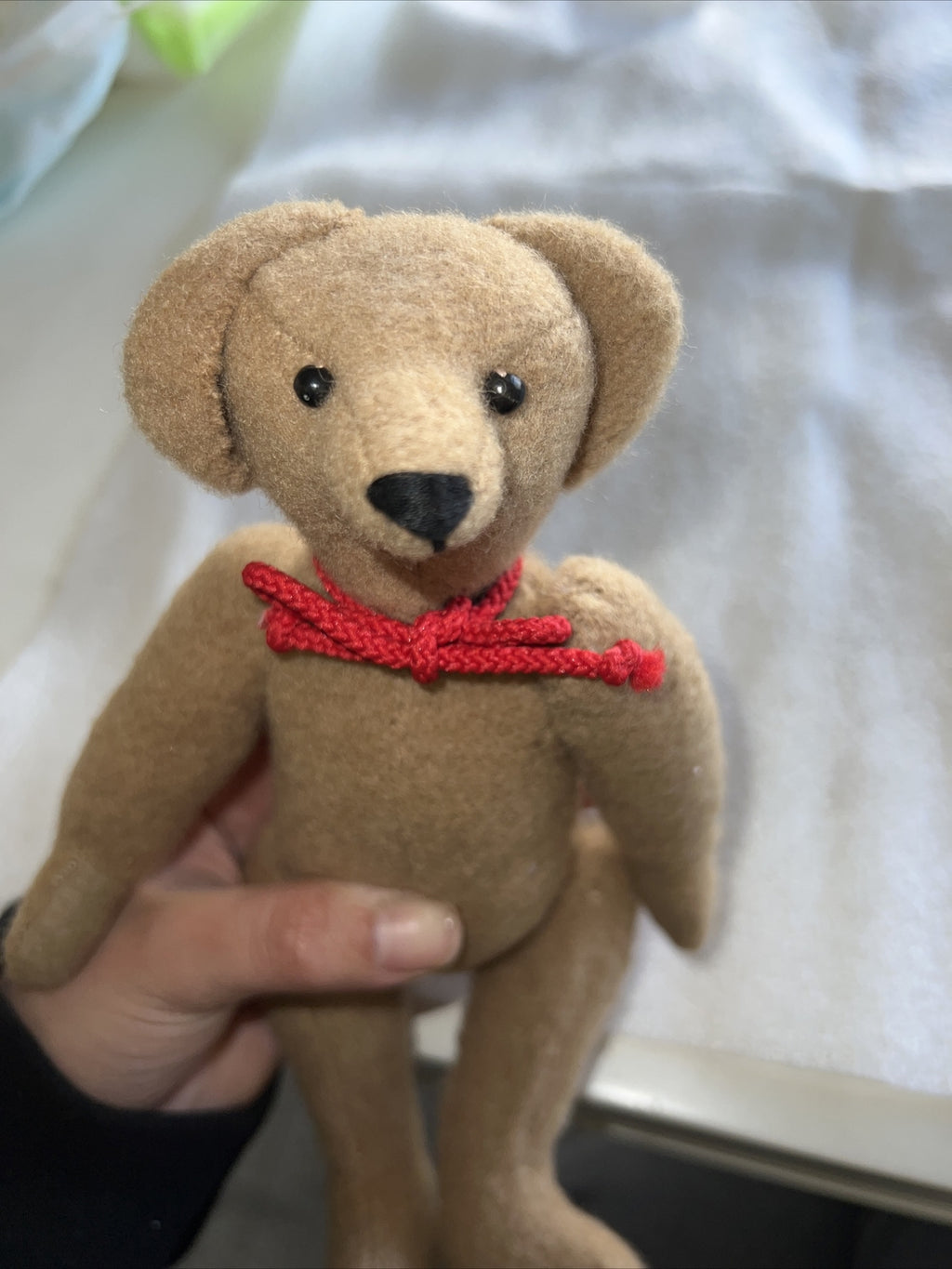 Cute Hand Made Vintage Bear 9” Steiff Style Felt4
