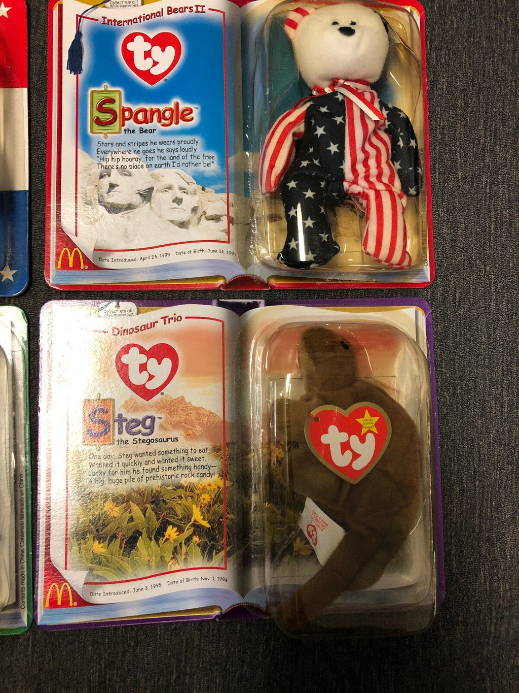 Ty Beanie Baby Lot: 6 Legends, International Bears, Dino Trio1