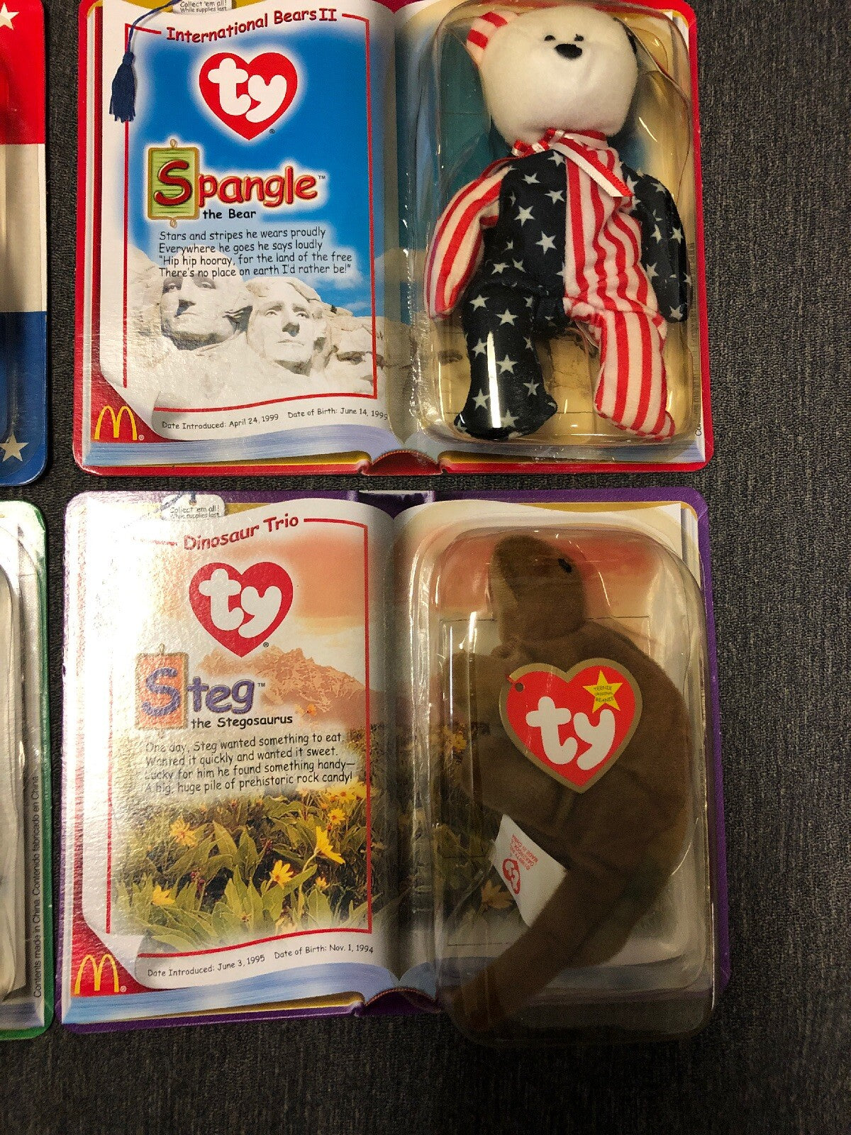 Ty Beanie Baby Lot: 6 Legends, International Bears, Dino Trio1