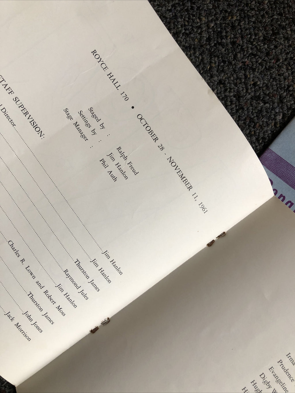 Vintage UCLA Department Of Theater Arts Lot Of 5 - 1961 & 19623