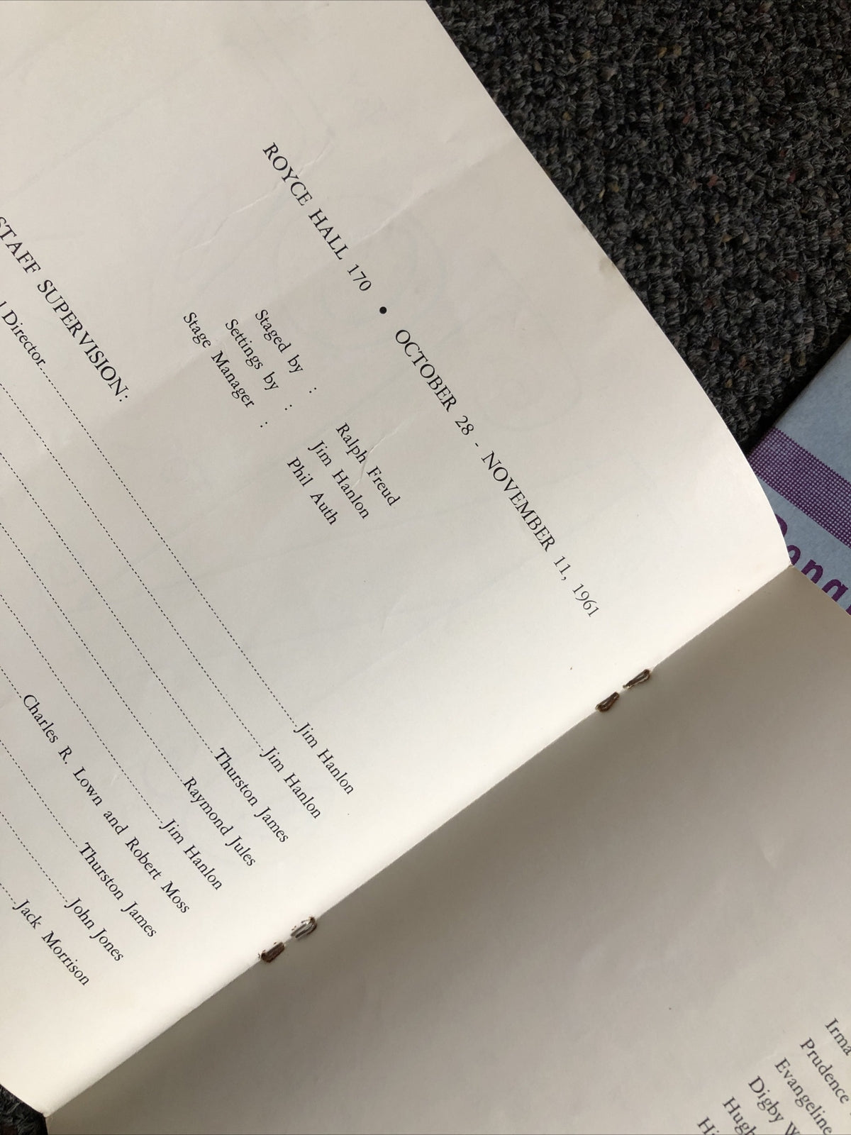 Vintage UCLA Department Of Theater Arts Lot Of 5 - 1961 & 19623