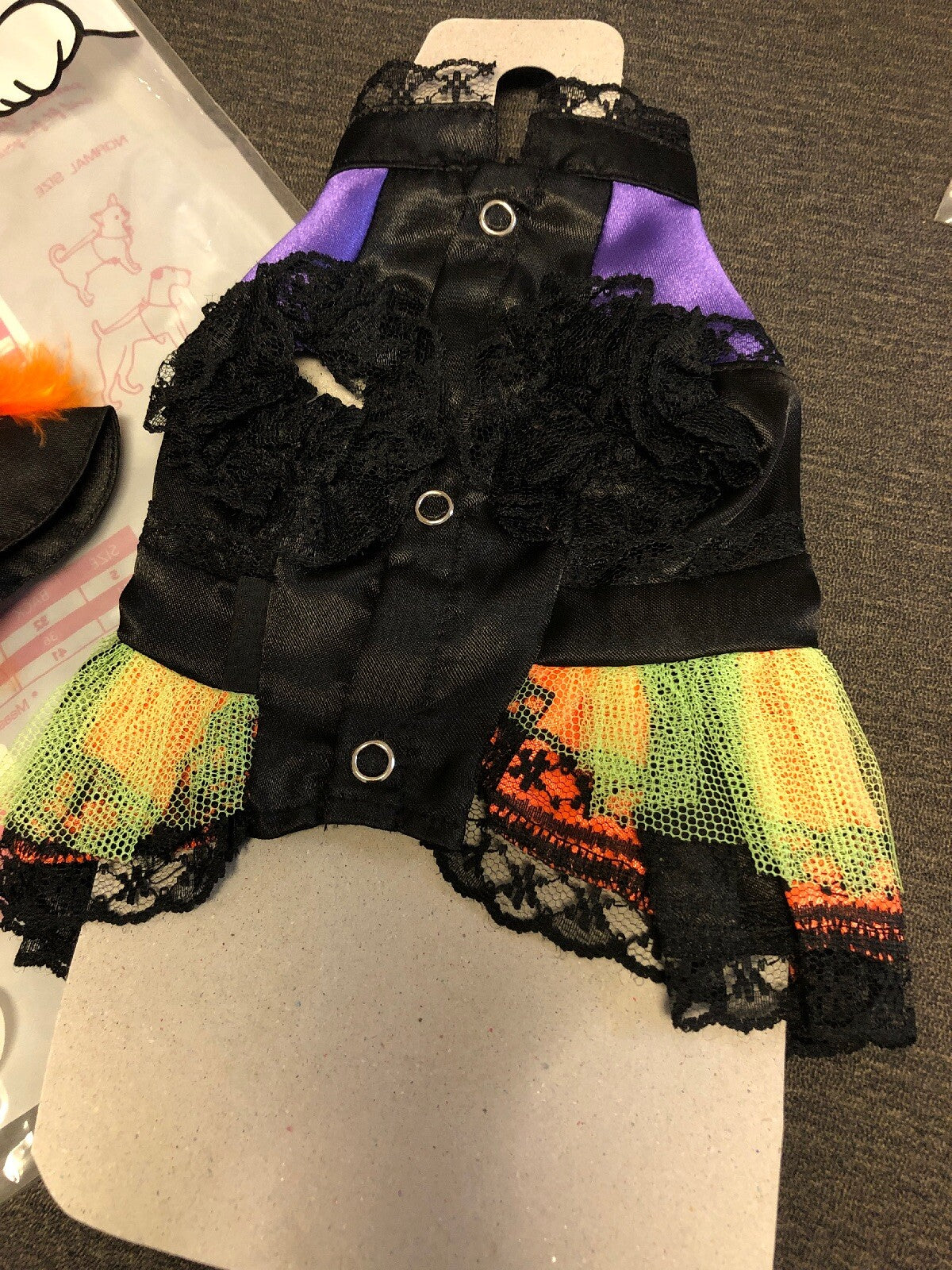 Pet Pampet Fashion Dogs And Cats Witch Lace Dress Halloween Costume Size 04