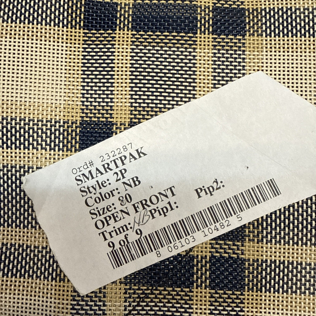 SmartPak Equine Deluxe Stable Sheet - 80” Navy Plaid New Vintage6