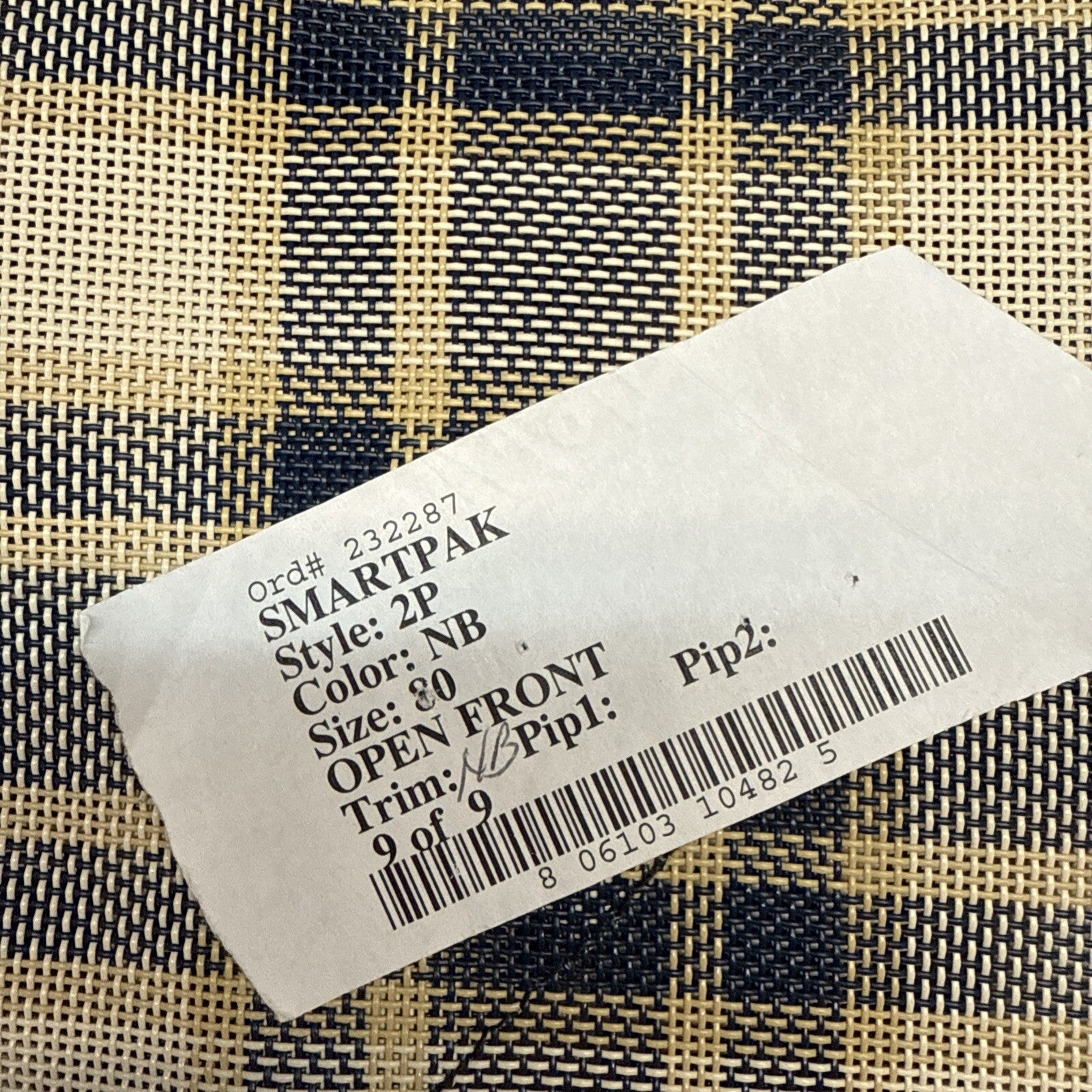SmartPak Equine Deluxe Stable Sheet - 80” Navy Plaid New Vintage6