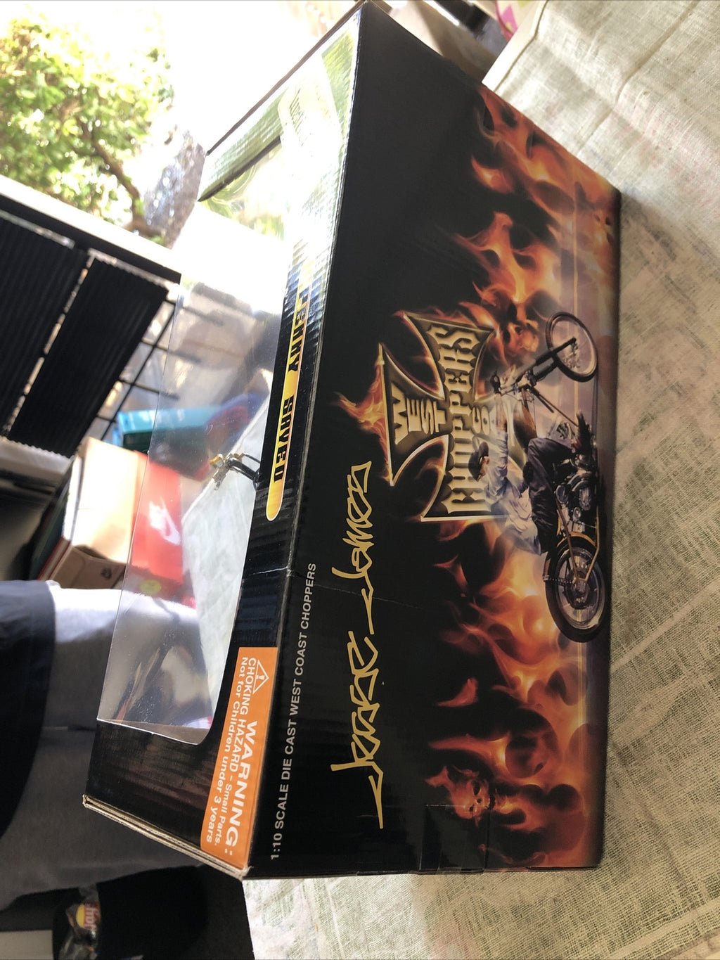 West Coast Choppers 1:10 Scale Jesse James, Penny Saved Yellow Rare New3