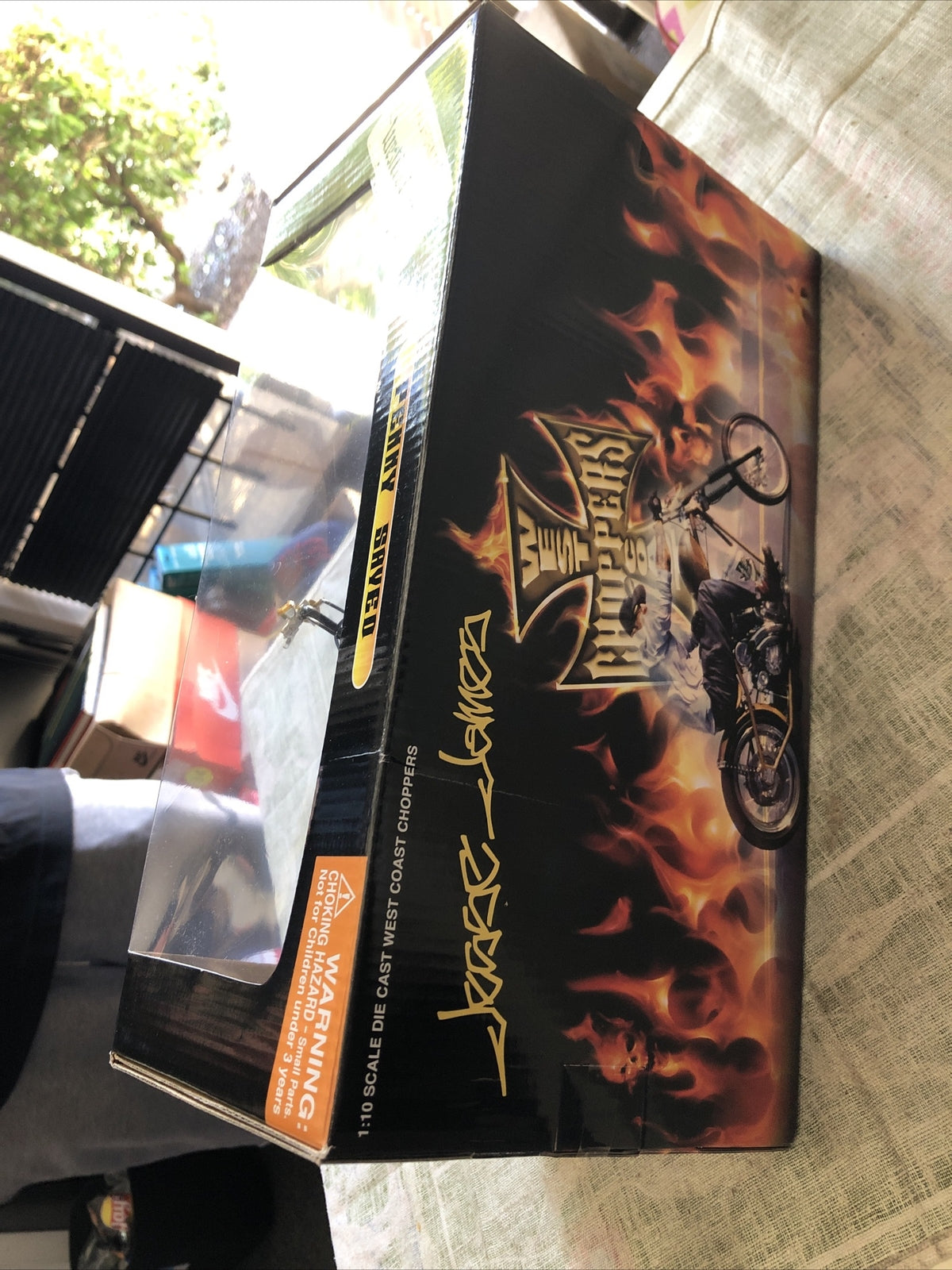 West Coast Choppers 1:10 Scale Jesse James, Penny Saved Yellow Rare New3