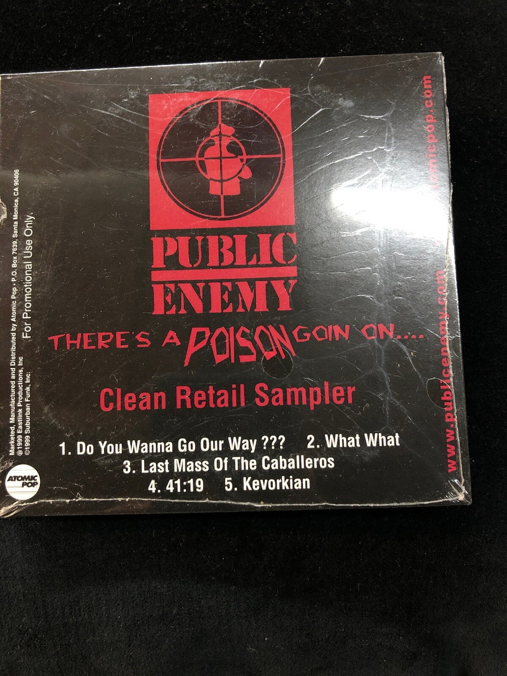 Public Enemy CD Theres a Poison Goin' on Sealed 5 Tracks Clean Retail Sample VTG0