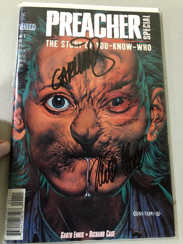 PREACHER, #1,  APR. 1995, 1ST PRINTING, GARTH ENNIS, Richard Case, Signed7