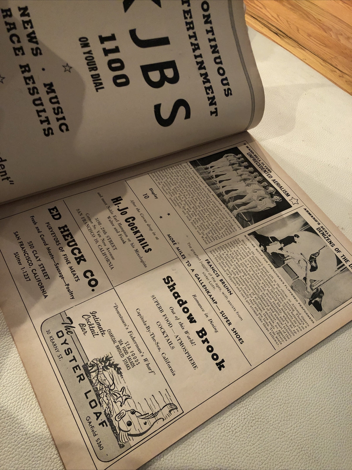 Polack Brothers Shrine Circus Advertising Program San Francisco Civic 19514