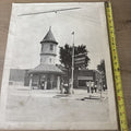c1920s photo STANDARD OIL CO. Gasoline Station W Porcelain Signs Memphis0
