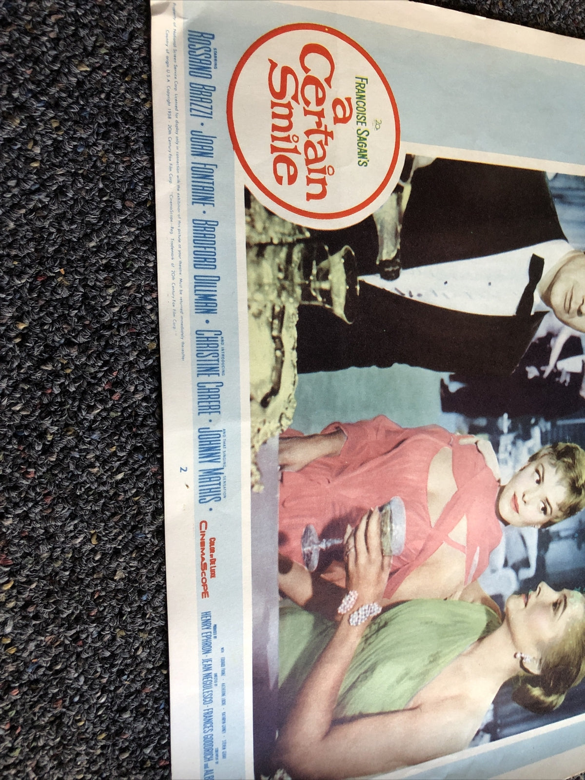 A Certain Smile-Lobby Card-#2- 1958-Rossano Brazzi-Joan Fontaine1