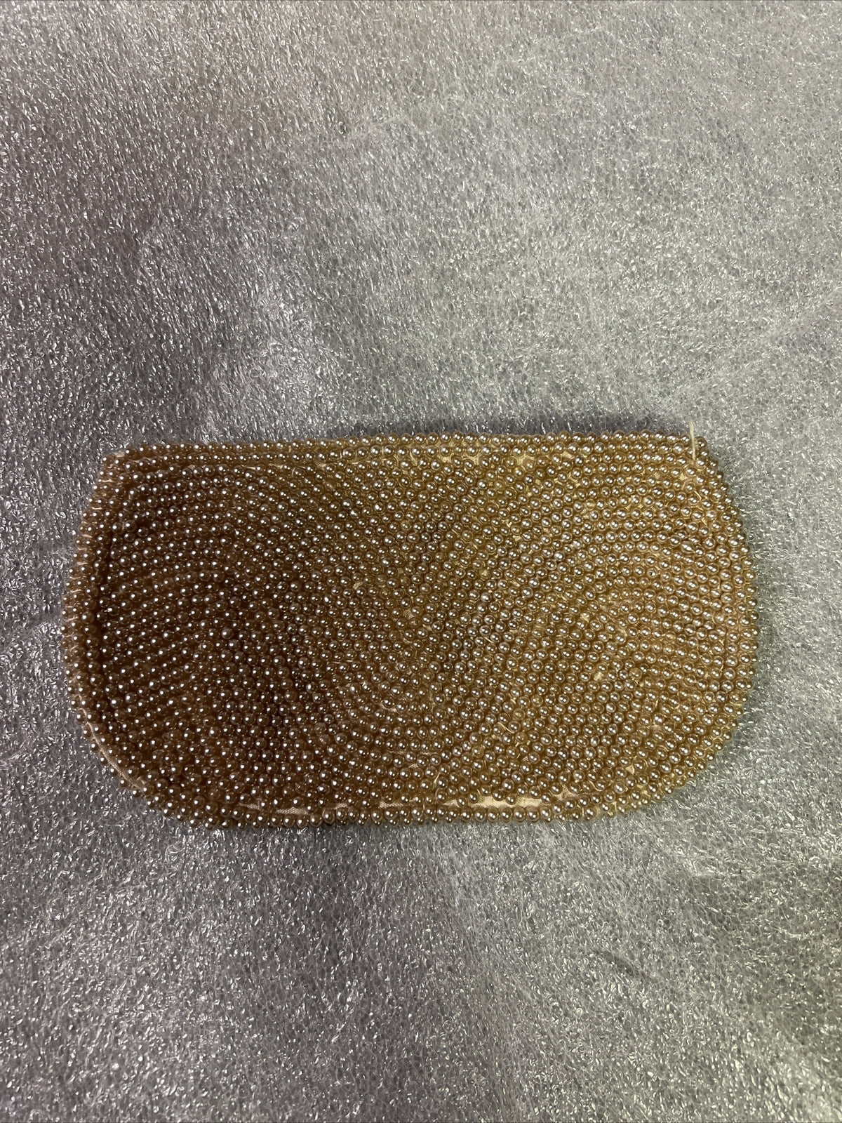Vintage Rose Pink Bead Sequin Purse Clutch Envelope Evening Bag1