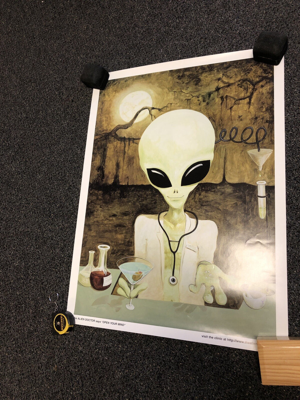 The Alien Doctor Says “Open Your Mind” Poster 23.5”x17.5”0