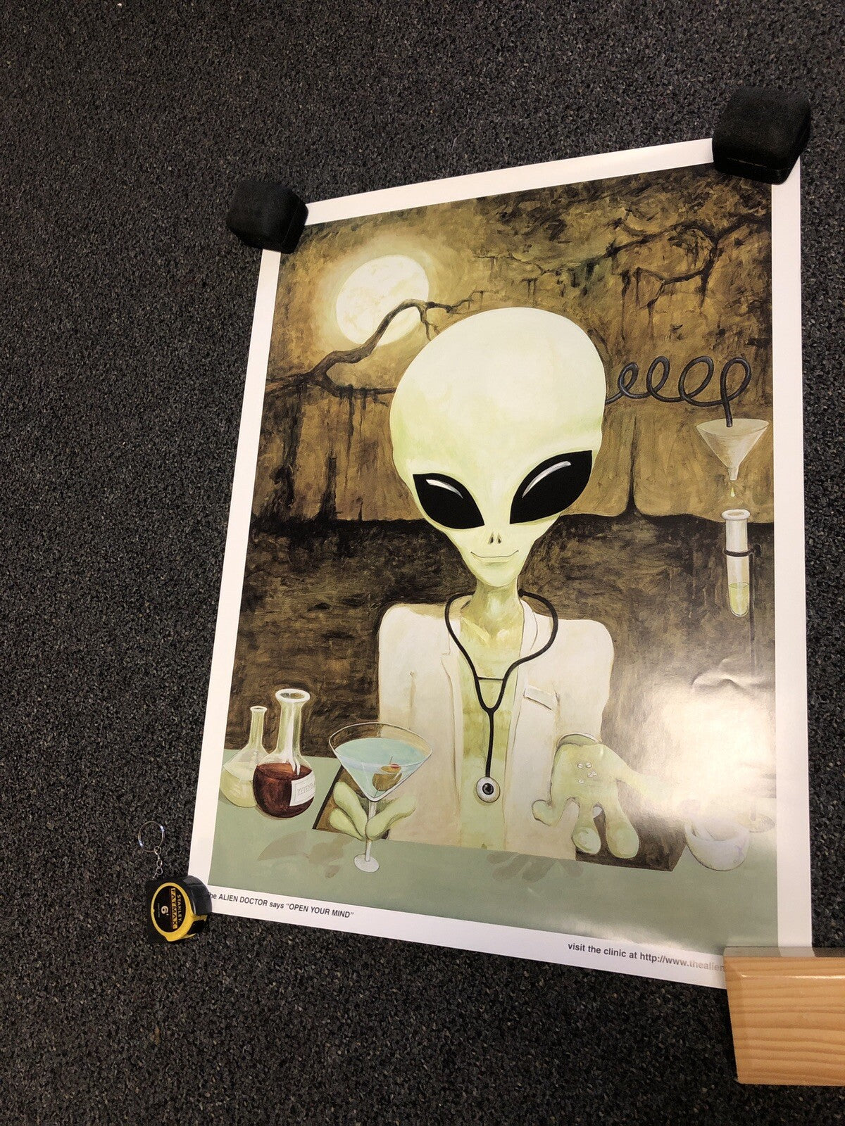 The Alien Doctor Says “Open Your Mind” Poster 23.5”x17.5”0