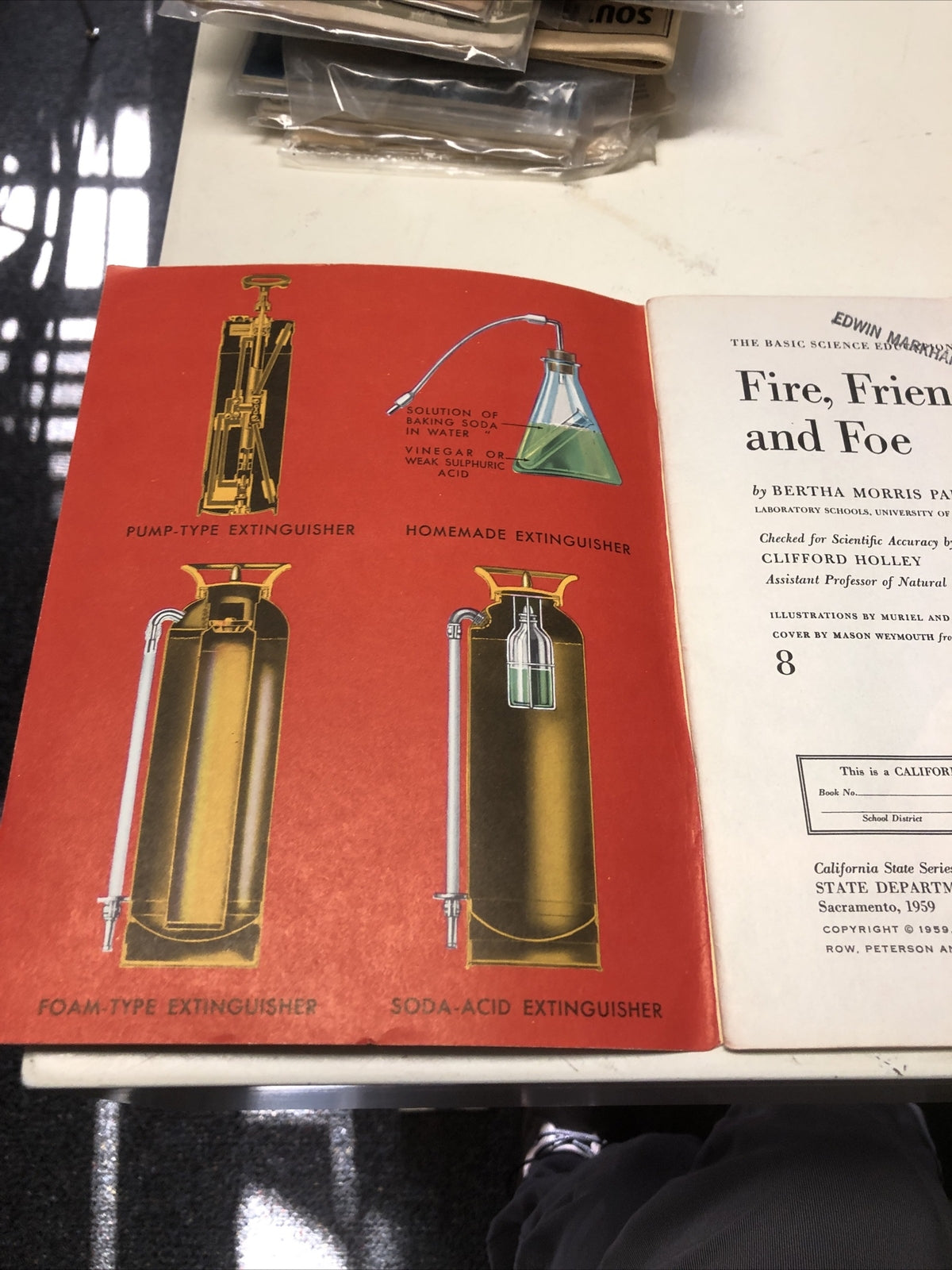 1959 Basic Science Education Series Fire, Friend And Foe By Parker Sacramento CA4