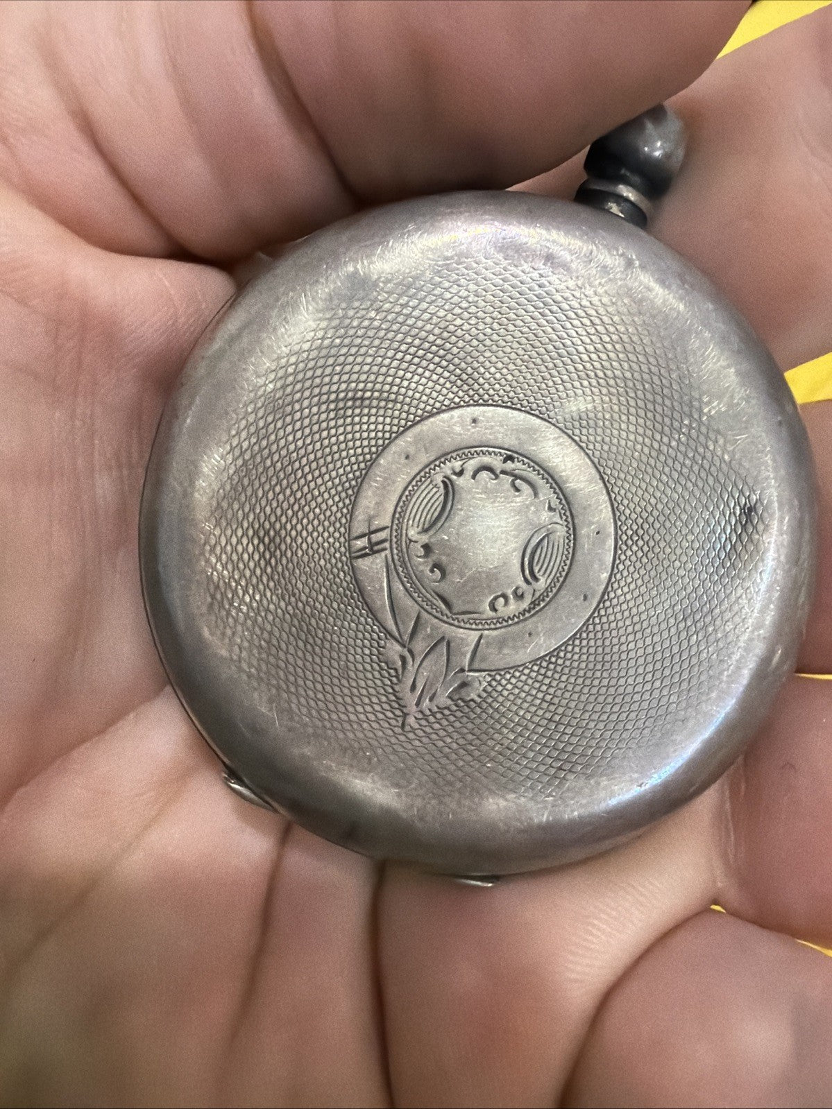 Antique Victorian .930 Silver Stamped Langdon Davies Pocket Watch For Repair7