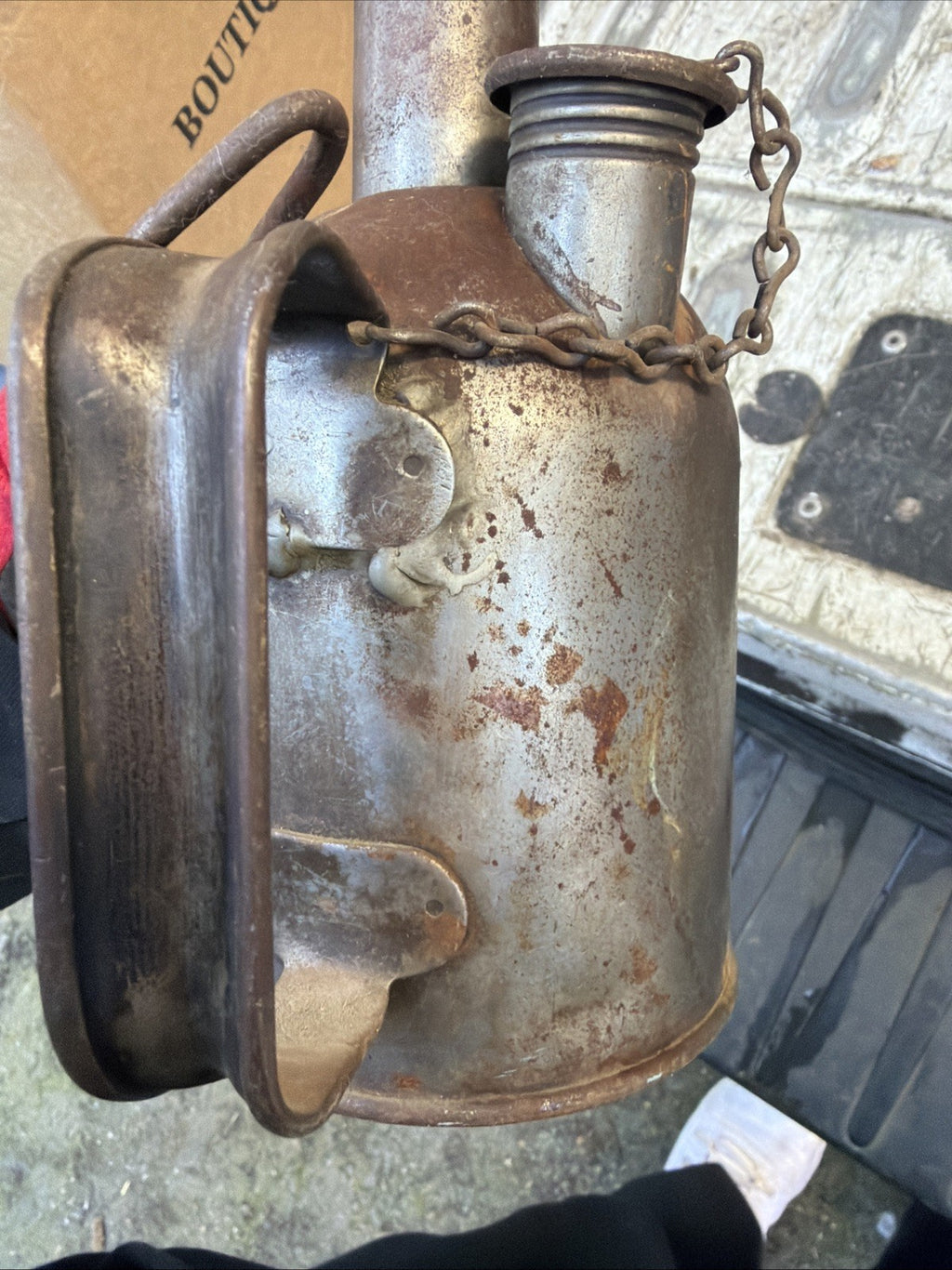 Antique Vintage Railroad Railway Oil Can Longneck Spout 30" Eagle Oiler 4002