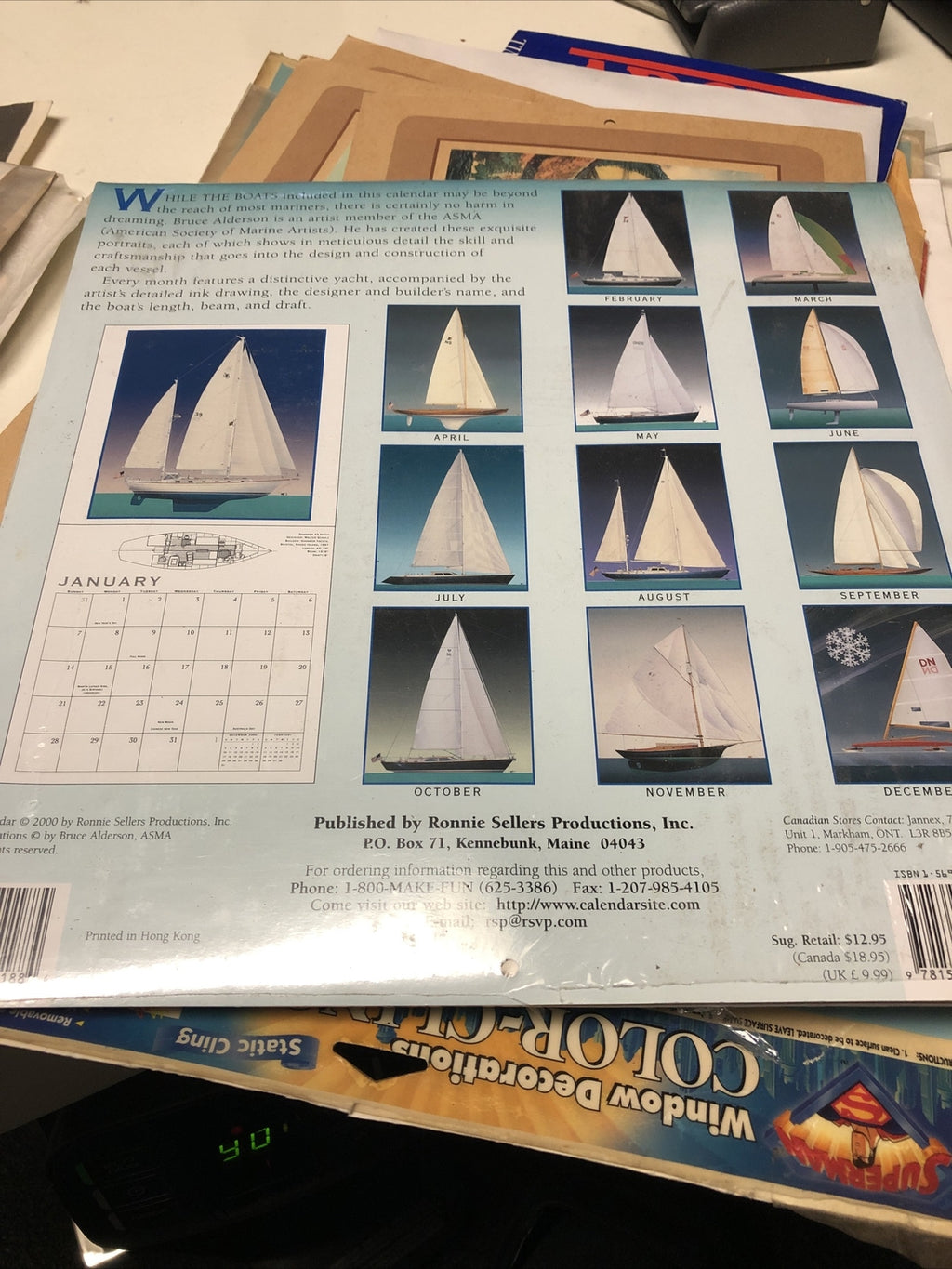 Vintage 2001 Dream Boats Calendar SEALED3