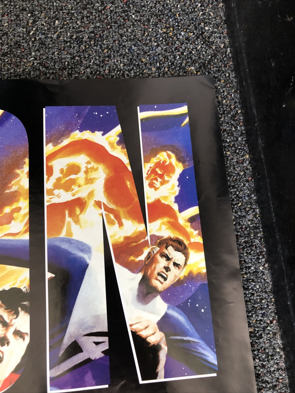 VINTAGE SUPERMAN/FANTASTIC FOUR Krypton Calactus Dc Comics PROMO POSTER3