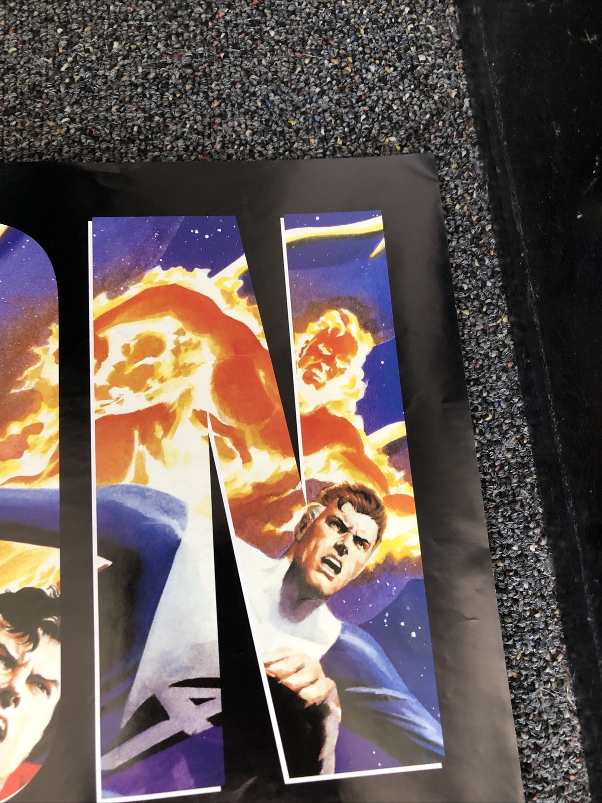 VINTAGE SUPERMAN/FANTASTIC FOUR Krypton Calactus Dc Comics PROMO POSTER3