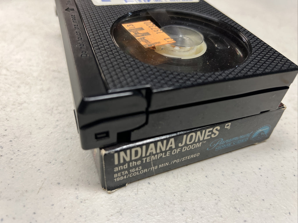 Indiana Jones and the Temple of Doom 1986 VHS Video Tape BETA 1643 Paramount9