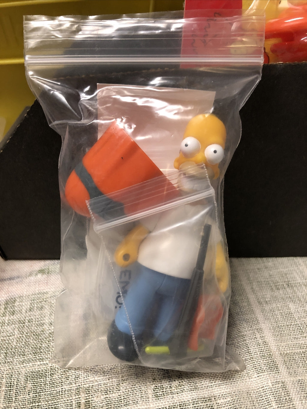 Vintage 1990 Homer Simpson Figurine With Accessories2