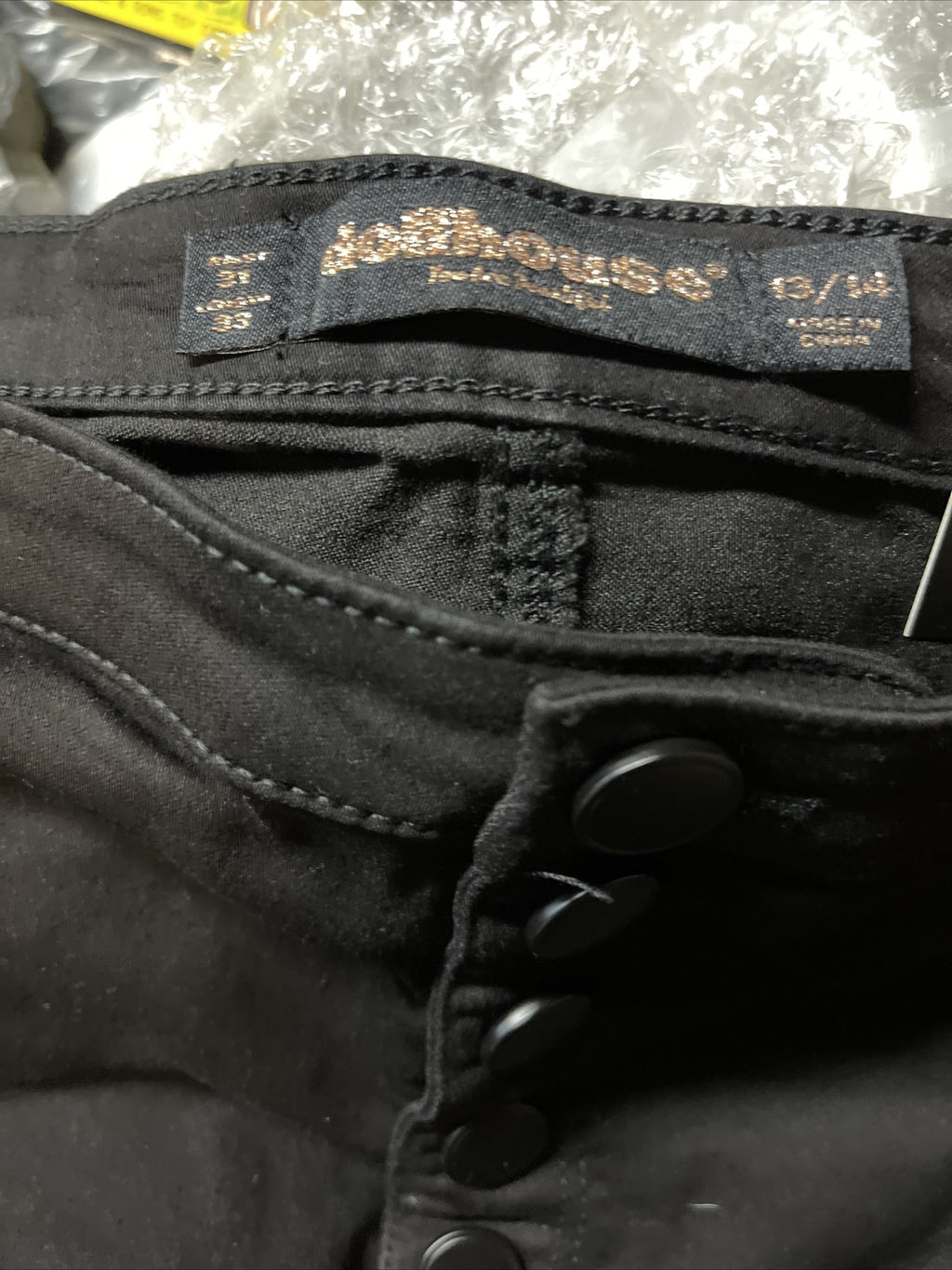 Dollhouse Women's High Rise Flare Curvy Collection Denim Jeans Black Size 13/141