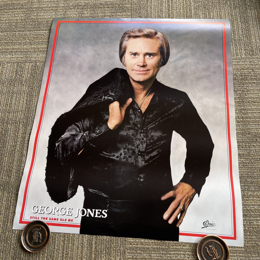 #199 1981 George Jones same ol me 1981 Record store Promo poster 28x24”0